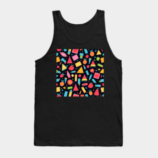 School Supplies, Back to School: Contemporary School Patterns: Artistic Supplies - School Art Supplies, Minimalist School Art, Abstract School Designs, Ideal Gift. Tank Top