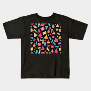 School Supplies, Back to School: Contemporary School Patterns: Artistic Supplies - School Art Supplies, Minimalist School Art, Abstract School Designs, Ideal Gift. Kids T-Shirt