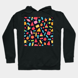 School Supplies, Back to School: Contemporary School Patterns: Artistic Supplies - School Art Supplies, Minimalist School Art, Abstract School Designs, Ideal Gift. Hoodie