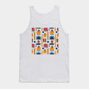 School Supplies, Back to School: Abstract Geometric School Designs - Designs for Teachers, School Art Supplies, Abstract School Designs, Ideal Gift. Tank Top