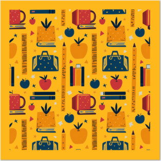 School Supplies, Back to School: Abstract Geometric School Designs - Designs for Teachers, School Art Supplies, Abstract School Designs, Ideal Gift. Posters and Art