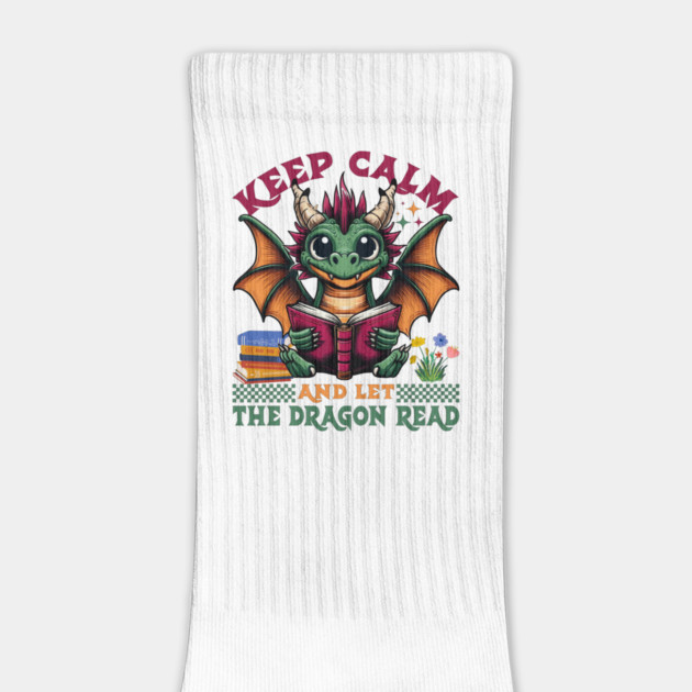 Dragon Reading Keep Calm and Let The Dragon Read by JessArty