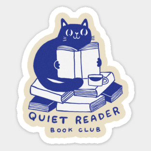 Quiet Reader Book Club Sticker
