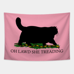 Oh Lawd She Treading Pink Version Tapestry