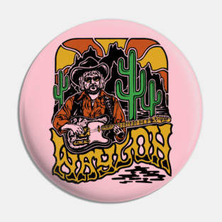 Waylon Jennings Desert Pin