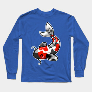 Kawaii Cute Japanese Koi Carp Fish Long Sleeve T-Shirt