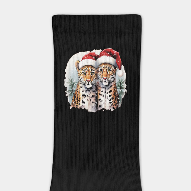 Cute Leopards in Satna Hats by BirdsnStuff