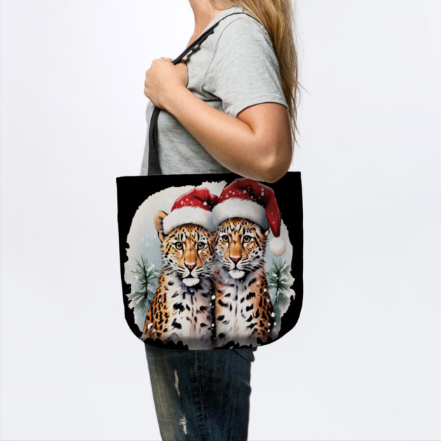 Cute Leopards in Satna Hats by BirdsnStuff