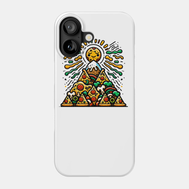 Funny Pizza Moutain for Pizza Lovers Phone Case by logiamerch