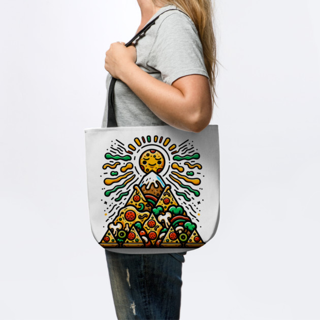 Funny Pizza Moutain for Pizza Lovers by logiamerch