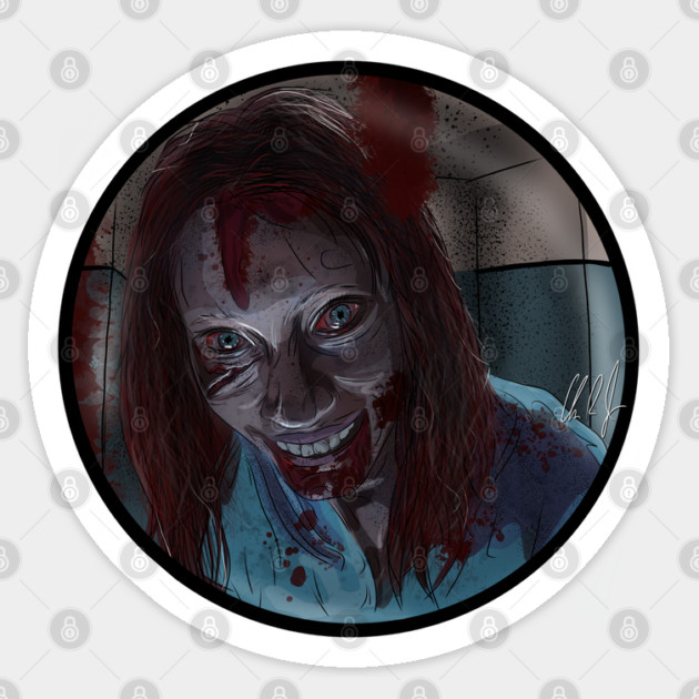 Evil Dead Rise: Peephole Sticker by 51Deesigns