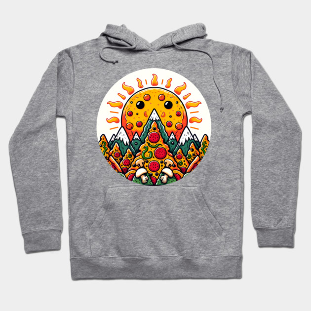 Funny Pizza Moutain for Pizza Lovers Hoodie by logiamerch