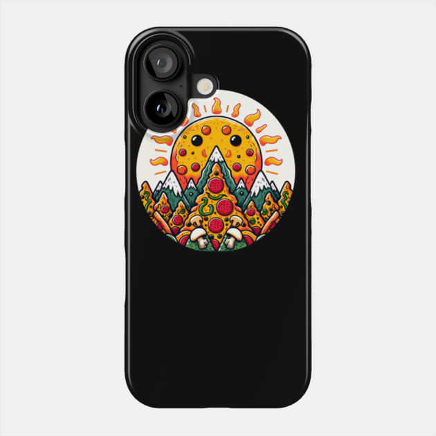 Funny Pizza Moutain for Pizza Lovers Phone Case by logiamerch