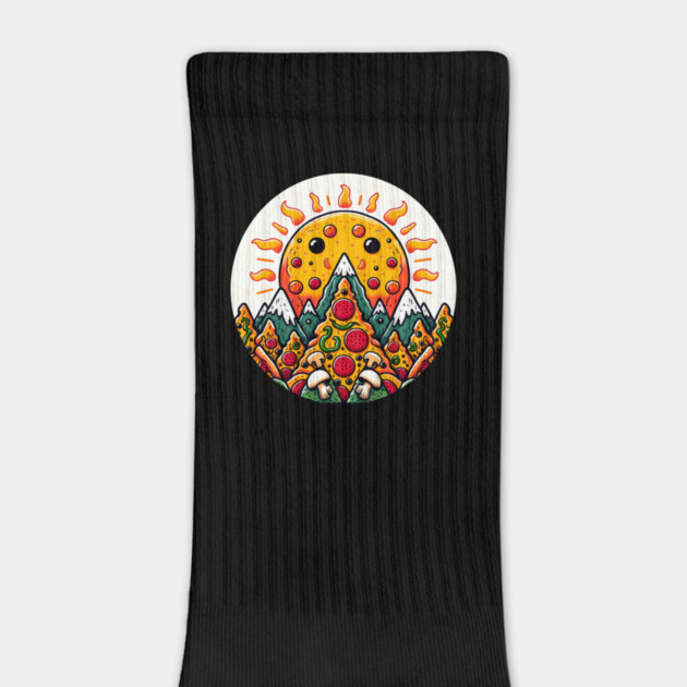 Funny Pizza Moutain for Pizza Lovers by logiamerch