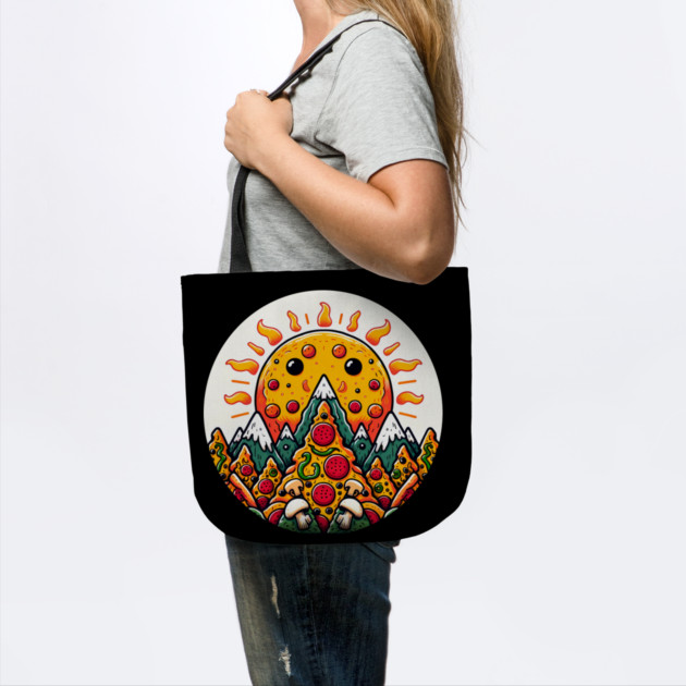 Funny Pizza Moutain for Pizza Lovers by logiamerch