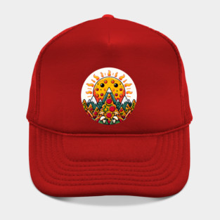 Funny Pizza Moutain for Pizza Lovers Hat
