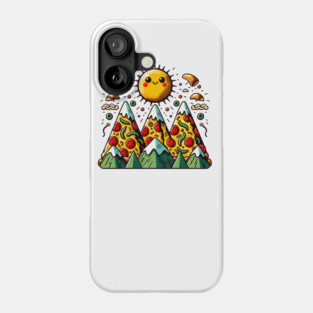 Funny Pizza Moutain for Pizza Lovers Phone Case