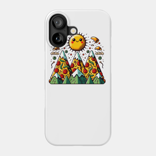 Funny Pizza Moutain for Pizza Lovers Phone Case by logiamerch