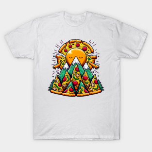 Funny Pizza Moutain for Pizza Lovers T-Shirt