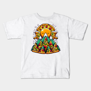 Funny Pizza Moutain for Pizza Lovers Kids T-Shirt