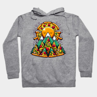 Funny Pizza Moutain for Pizza Lovers Hoodie