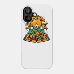 Funny Pizza Moutain for Pizza Lovers Phone Case