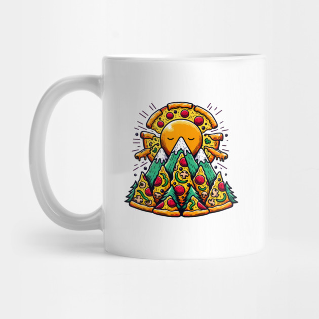 Funny Pizza Moutain for Pizza Lovers by logiamerch