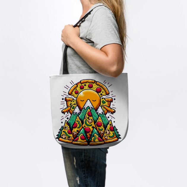 Funny Pizza Moutain for Pizza Lovers by logiamerch