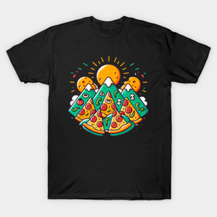 Funny Pizza Moutain for Pizza Lovers T-Shirt