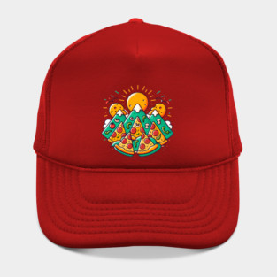 Funny Pizza Moutain for Pizza Lovers Hat