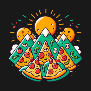 Funny Pizza Moutain for Pizza Lovers T-Shirt