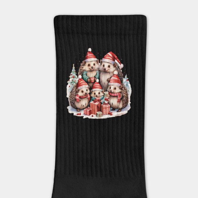 Merry Christmas Hedge Hogs by BirdsnStuff