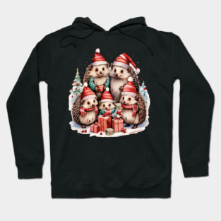 Merry Christmas Hedge Hogs Hoodie