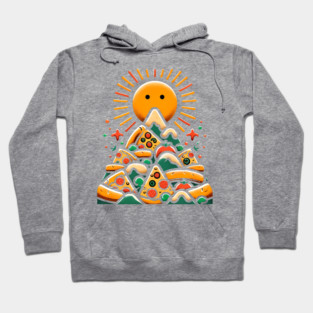 Funny Pizza Moutain for Pizza Lovers Hoodie