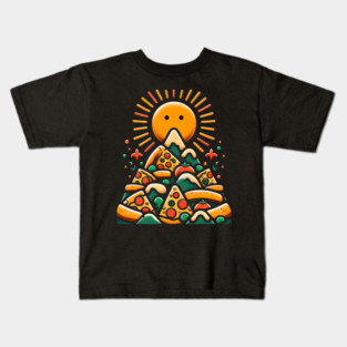 Funny Pizza Moutain for Pizza Lovers Kids T-Shirt