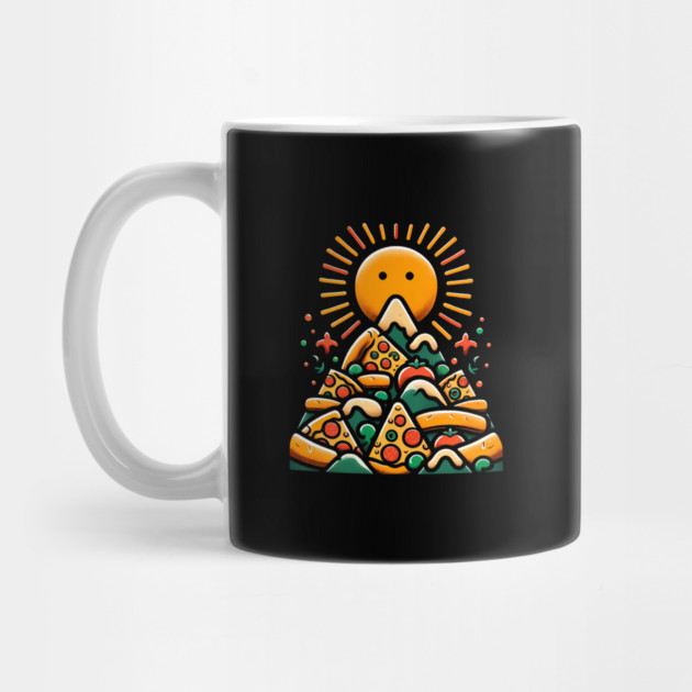 Funny Pizza Moutain for Pizza Lovers by logiamerch