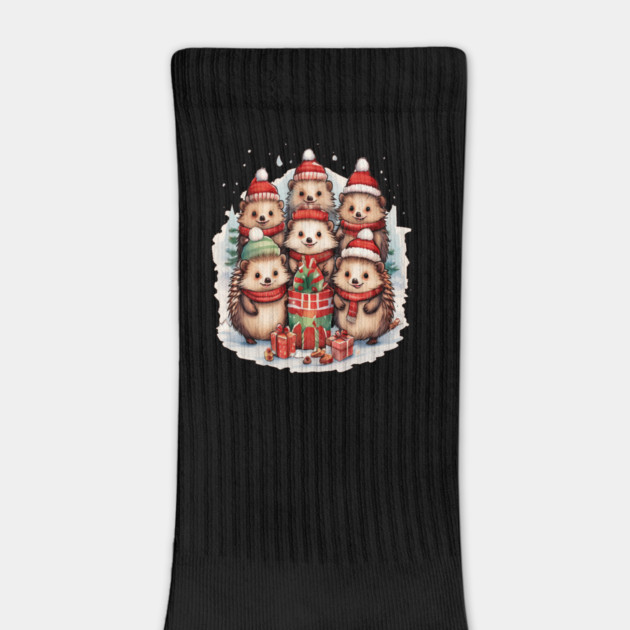 Merry Christmas Hedge Hogs by BirdsnStuff