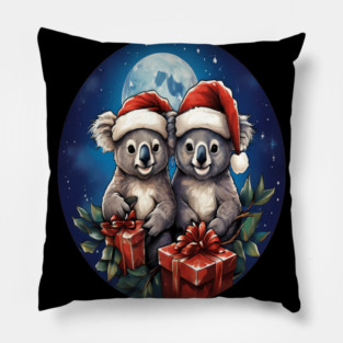 Koala Bear Christmas Pillow
