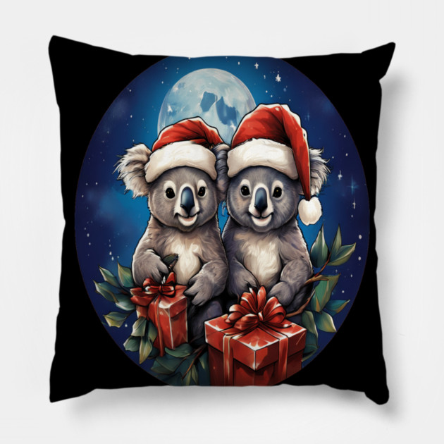 Koala Bear Christmas Pillow by BirdsnStuff