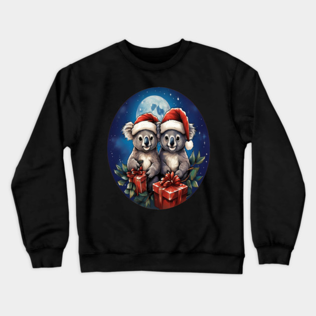 Koala Bear Christmas Crewneck Sweatshirt by BirdsnStuff