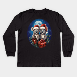 Koala Bear Christmas Kids Long Sleeve T-Shirt