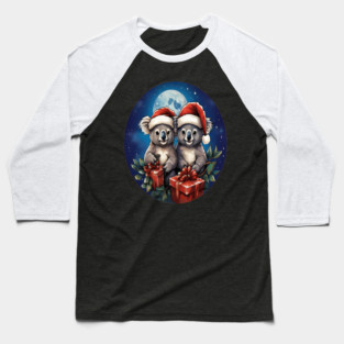Koala Bear Christmas Baseball T-Shirt