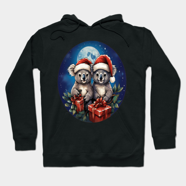 Koala Bear Christmas Hoodie by BirdsnStuff