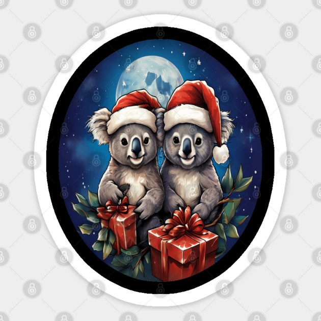 Koala Bear Christmas Sticker by BirdsnStuff