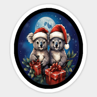 Koala Bear Christmas Magnet
