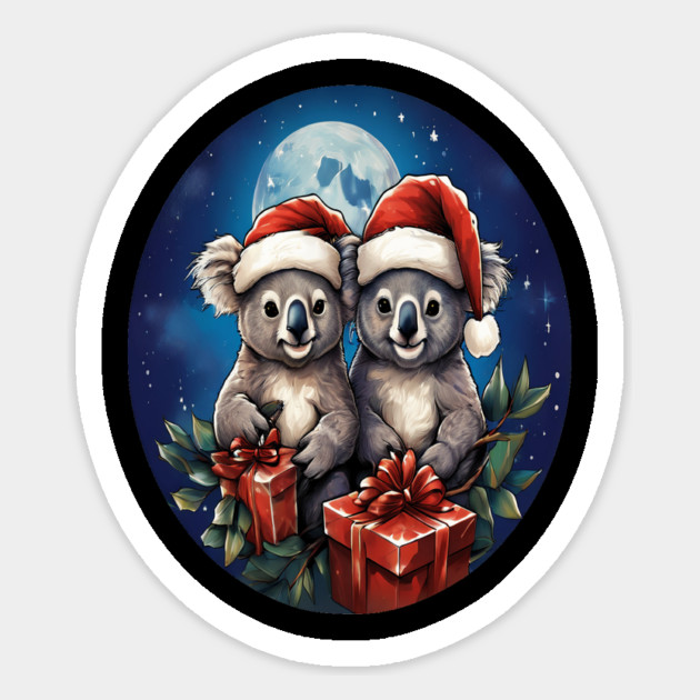 Koala Bear Christmas Magnet by BirdsnStuff