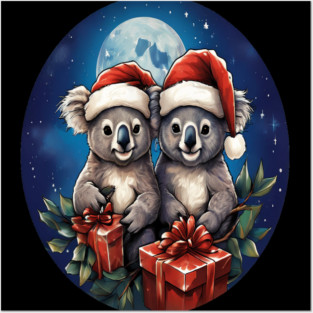 Koala Bear Christmas Posters and Art