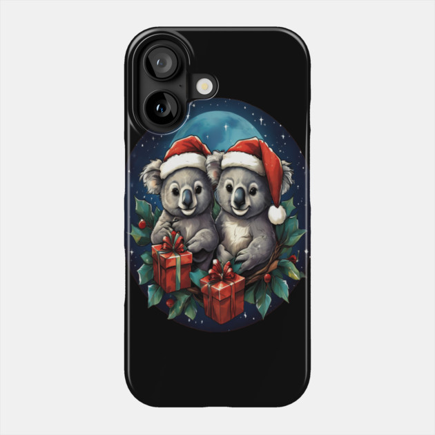 Koala Bear Christmas Phone Case by BirdsnStuff