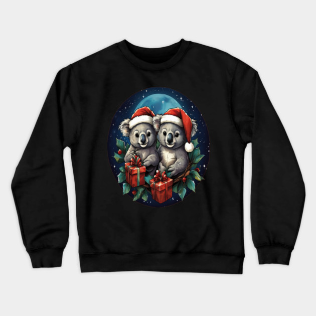 Koala Bear Christmas Crewneck Sweatshirt by BirdsnStuff