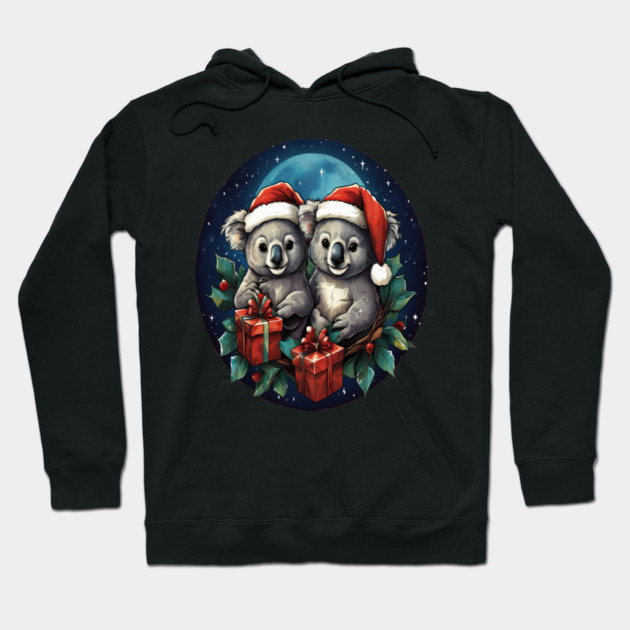 Koala Bear Christmas Hoodie by BirdsnStuff